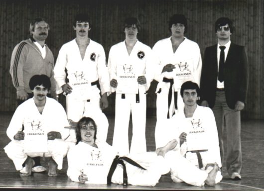 Seka Turnier mit links Willi Moritz, damaliger Leiter der SEKA Karate im HJV